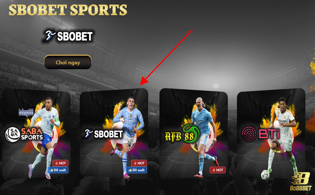 Tham gia sảnh thể thao Sbobet ngay tại nhà cái Bo88bet